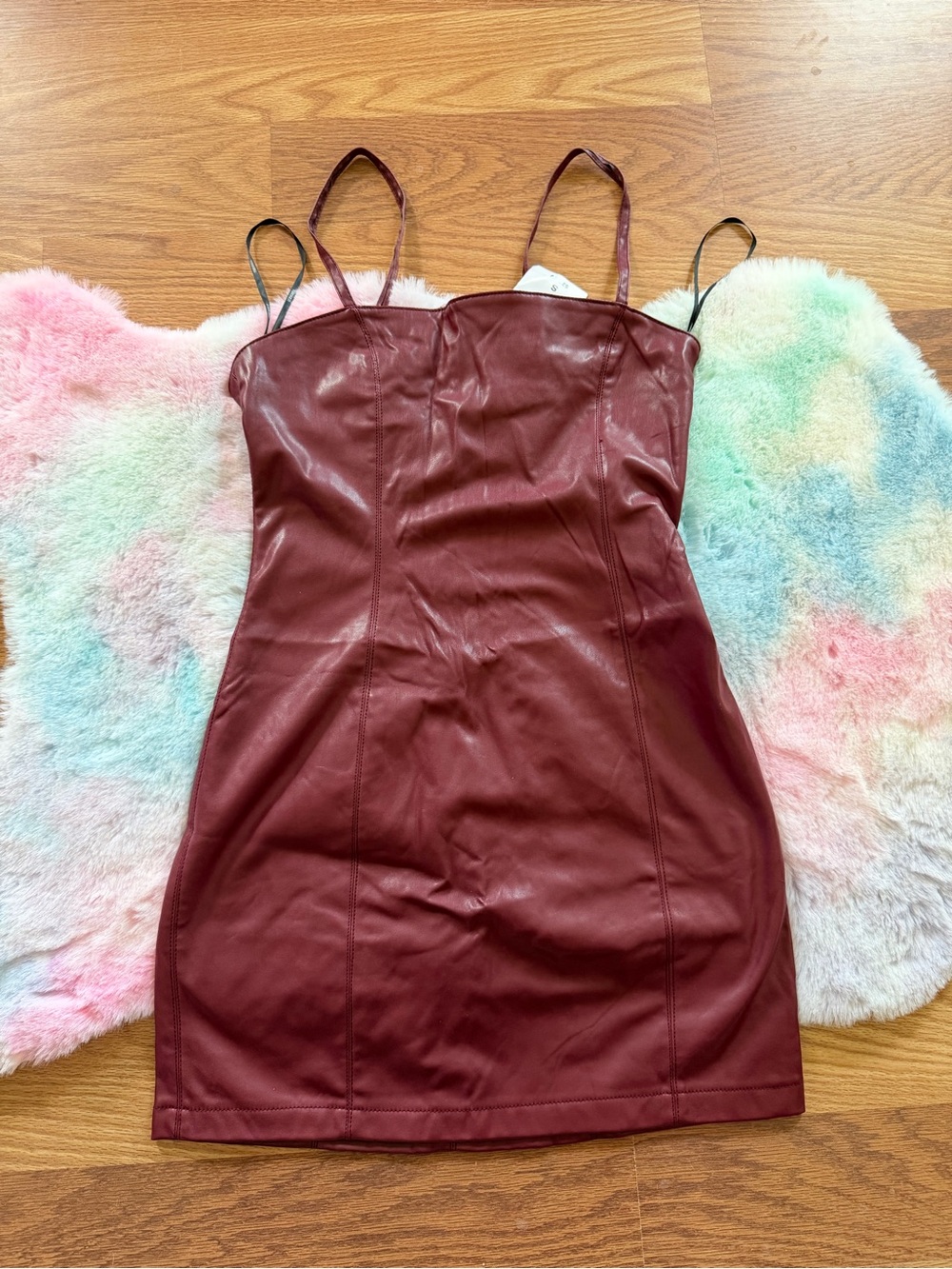 forever 21 faux leather dress